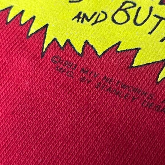 Vintage Beavis Butthead McDonalds T Shirt XL Stanley Desantis 1993 90s MTV - Picture 4 of 8